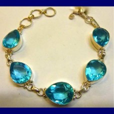 bracelet..blue topaz-